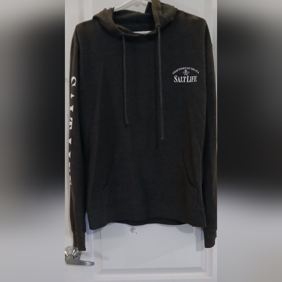 Salt Life Black Hoodie with Logo - Picture 4 of 6